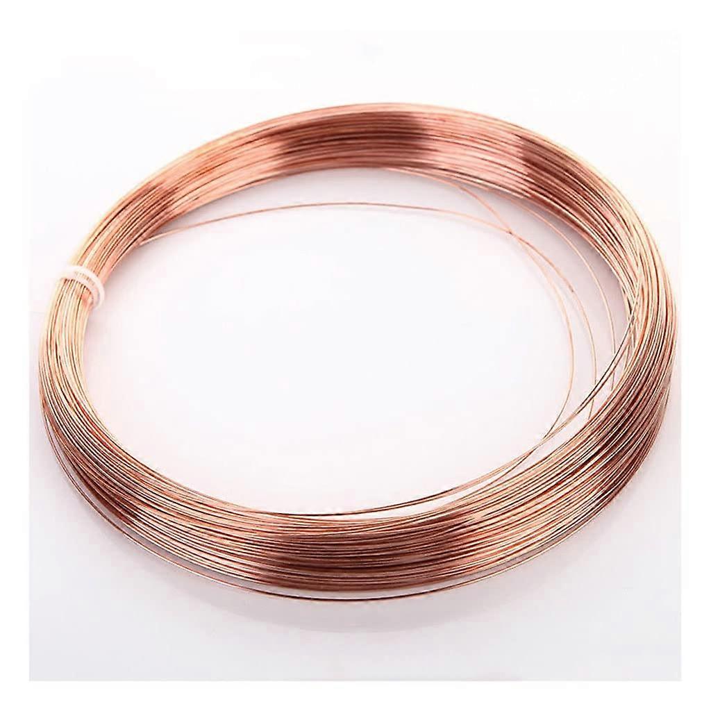 10m T2 Copper Wire, Diameter 0.2 0.3 0.4 0.5 0.6 0.8 1mm Red Copper Line, Conductive Copper Wire Bare Wire, 1pcs (Specification : 0.5MM)