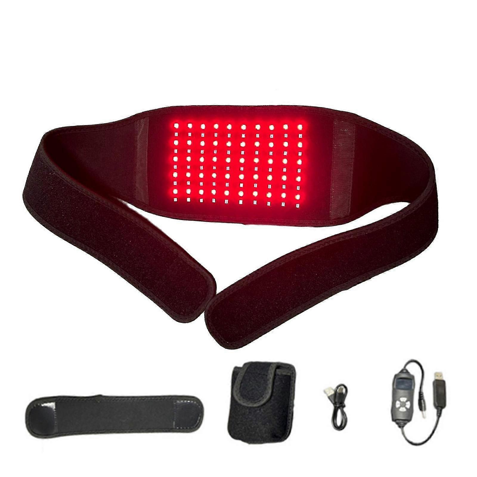 Generic Lumière rouge Infrarouge Thérapie Ceinture Taille Massage Chauffage Protection pour le soula