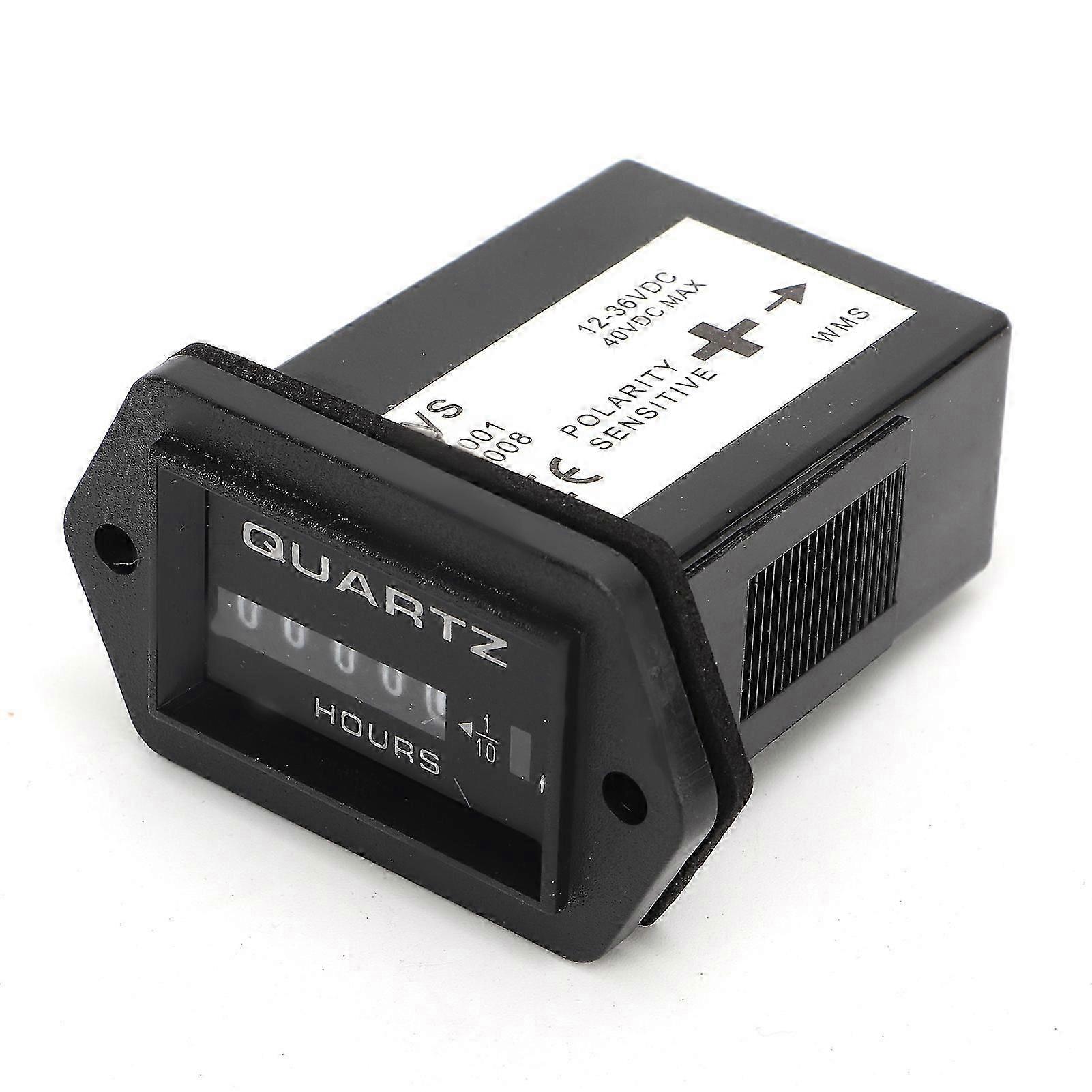 Mechanical Hour Meter DC12V to 36V High Accuracy Outboard Engine Hour Meter for Boat Truck Tractor YEMAA