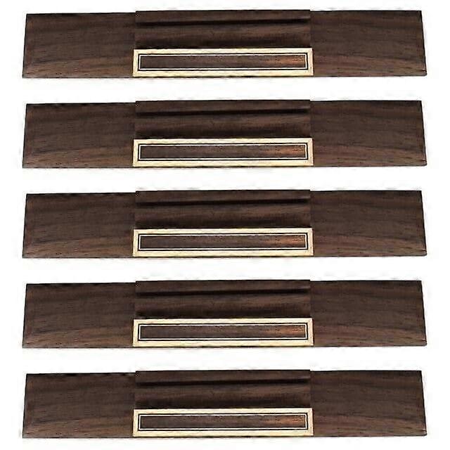 39-Inch Classical Guitar Bridge Rosewood Saddle Nut Set for 6-String Luthier Instruments - 5 Pieces