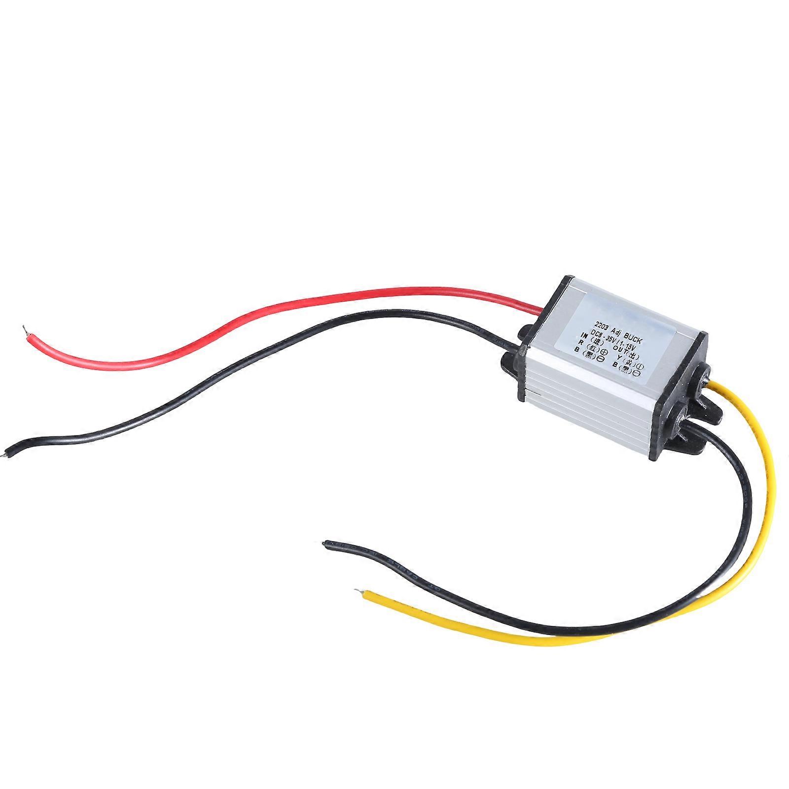 Portable Reducing Converter 8V~35V to 1V~15V 3A Voltage Reducing Module for LED Light Fan Clock Toy Thermometers