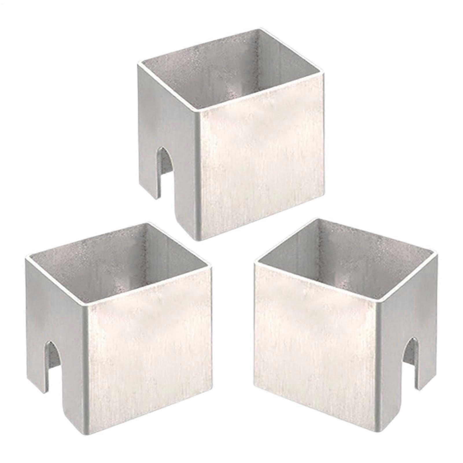 Stainless Steel Spacers for Fire Pit - Set of 3, Dishwasher Safe, Suitable for Camping Grill Tray Support