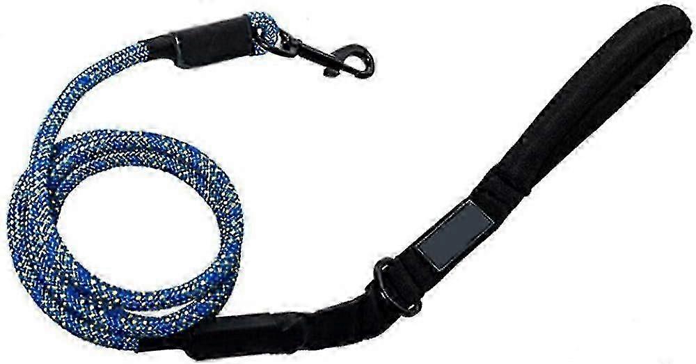 Blue 1.5M Dog Leash, High Quality Strong Nylon Dog Leash With Soft Padded Handle For Large Or Medium Dogs