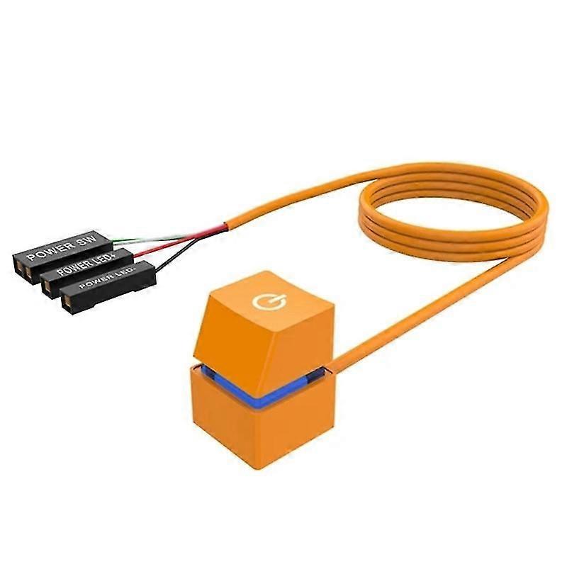 PC Power Cable On/Off Push Button Computer Switches 400cm Wire Restart Switches