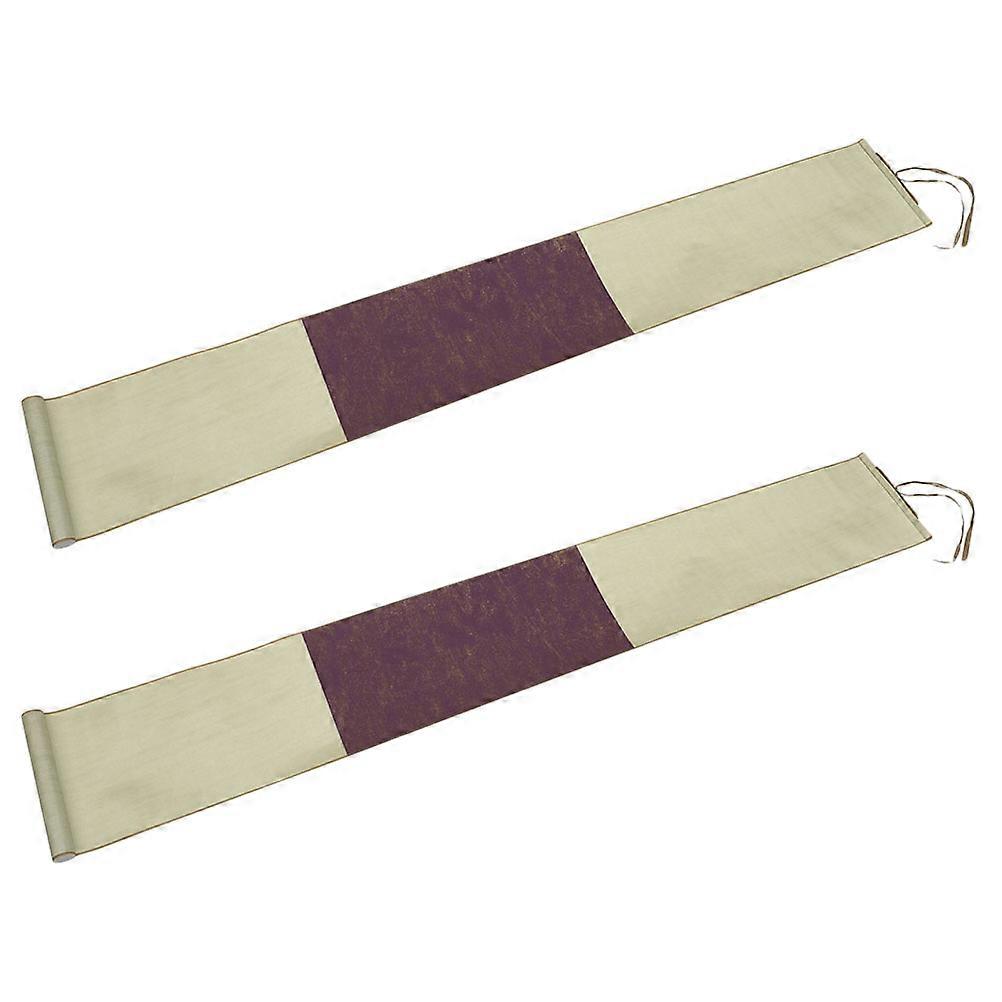 2pcs Blank Half Raw Xuan Paper for Calligraphy & Painting – Durable Rice Paper for Wall Art, Beginners & Enthusiasts