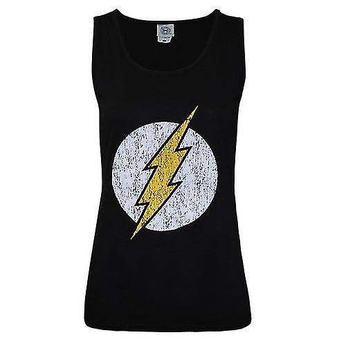 Flash Womens/Ladies Distressed Logo Vest