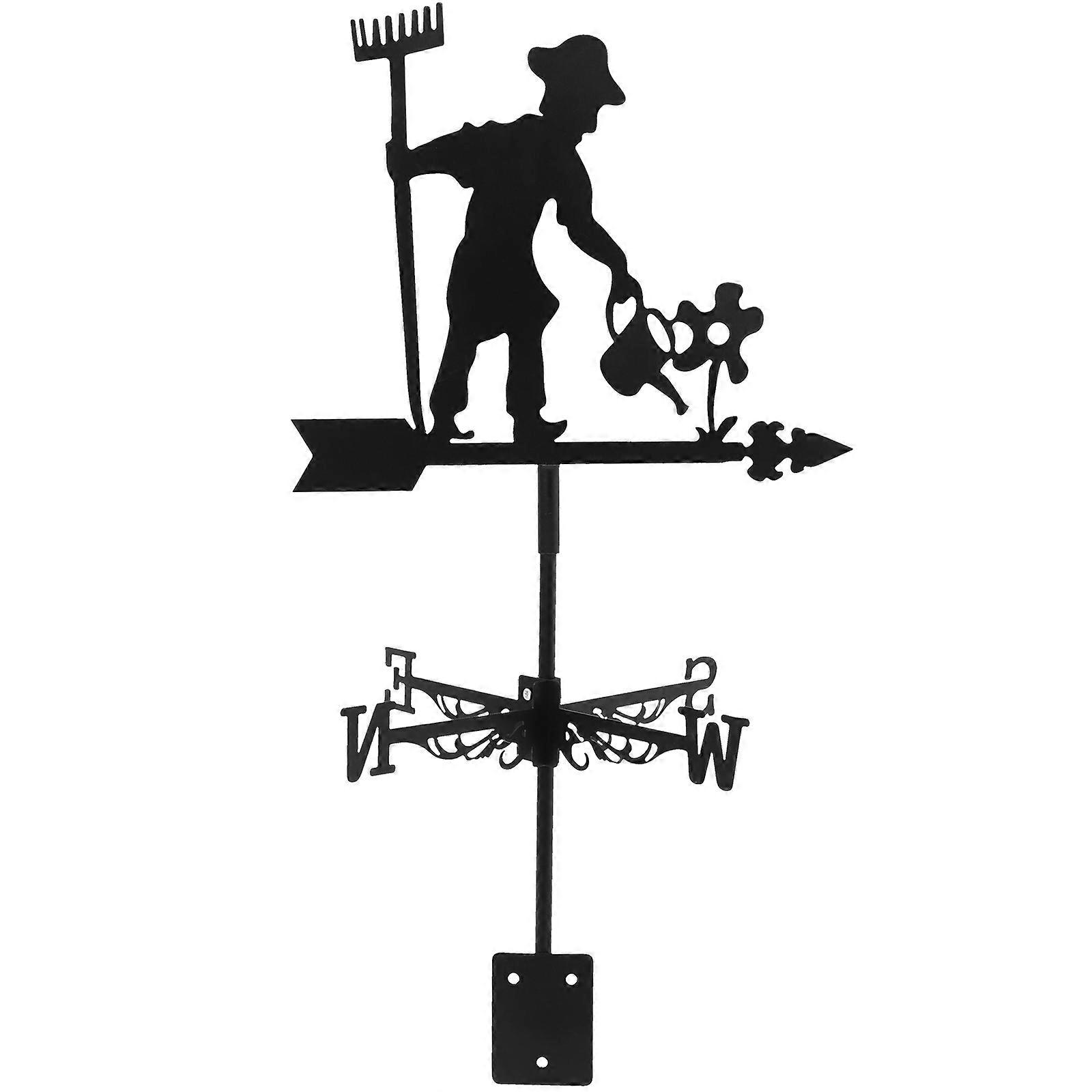 Functional Outdoor Accessory, Intuitive Wind Direction Weather Vane for Garden