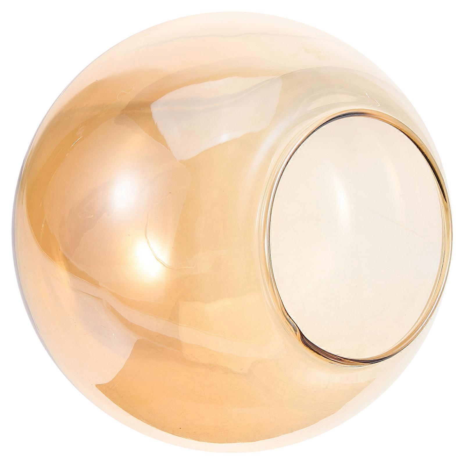 Transparent Globe Glass Lamp Shade Replacement for Ceiling Pendant Lights – Amber Semi Lampshade with Smooth Surface and Eye Protection Design for