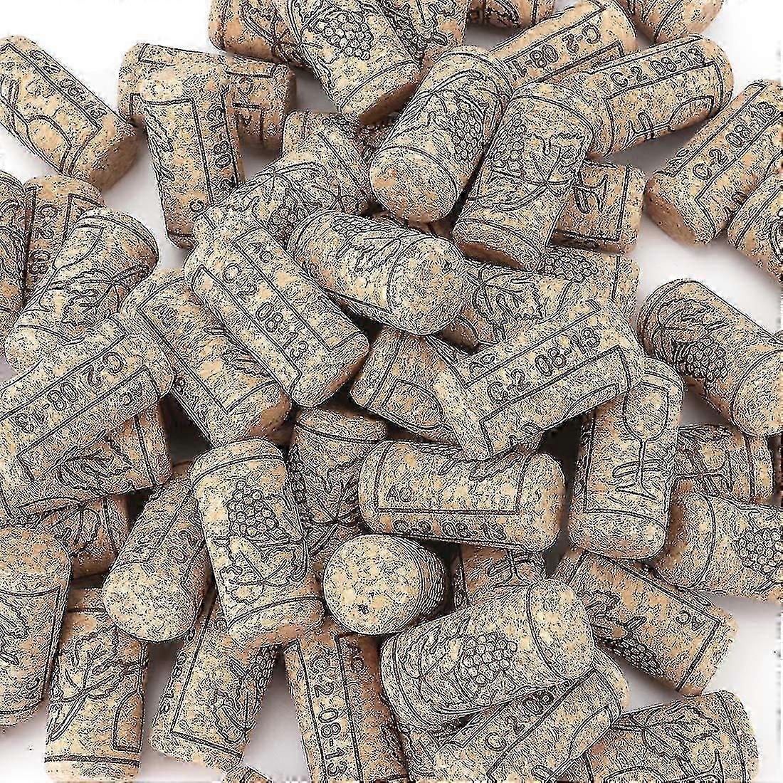 100 Pcs Natural Wine Corks Premium Straight Cork Stoppers for Wine & Beer Bottles (100 個のナチュラルワインコルクコルクプレミアムストレートコルクストッパー、ワイン&ビールボトル用)
