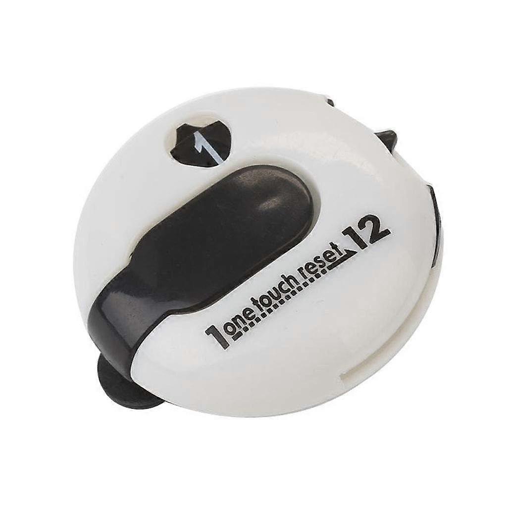 Handheld Shot Count Putt Score Counter Digital Scoring Keeper With Glove Clip Training Tool White