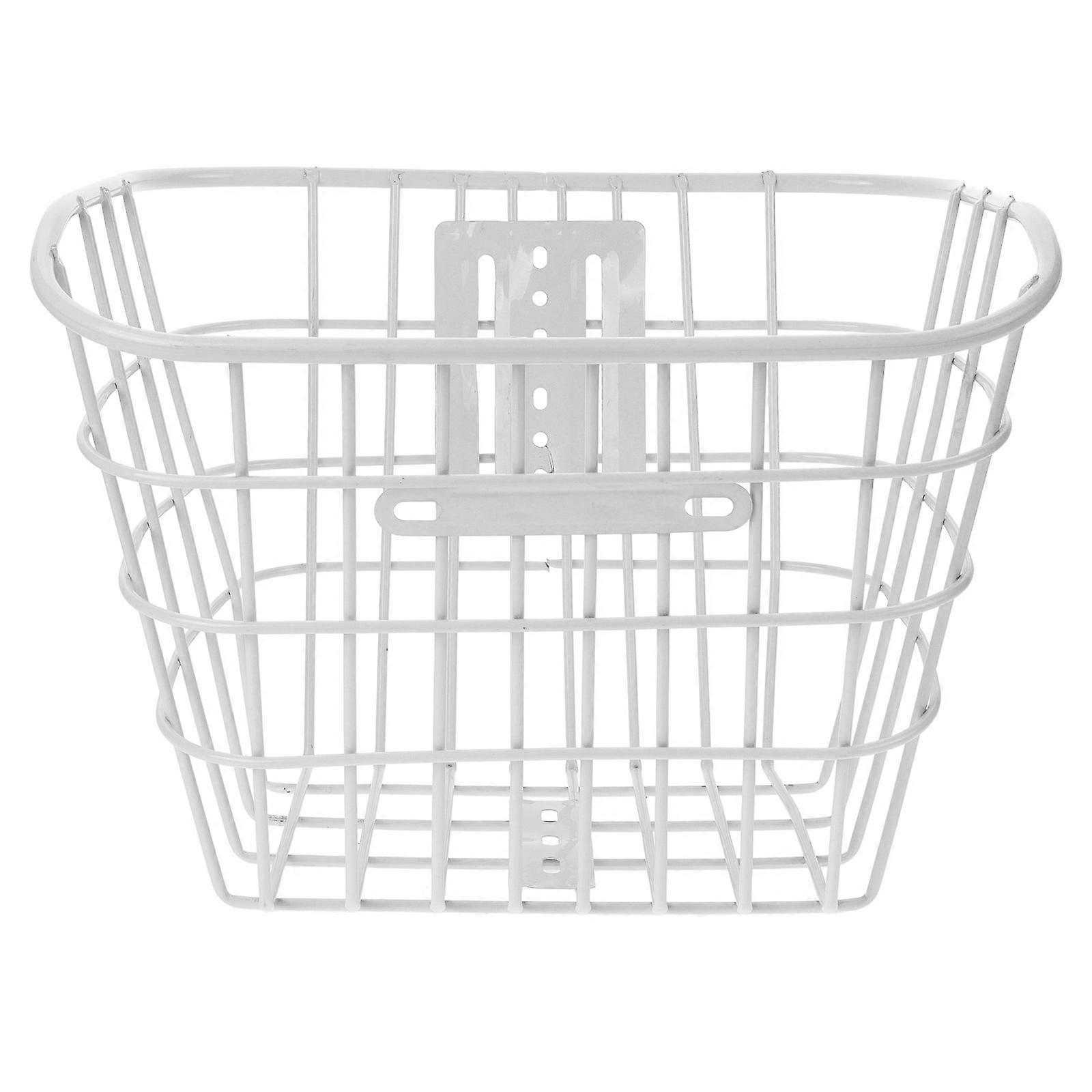 Sturdy Detachable Electric Bike Front Basket Durable Iron Bicycle Storage Basket for Easy Access, Universal Fit for Most Bike Models