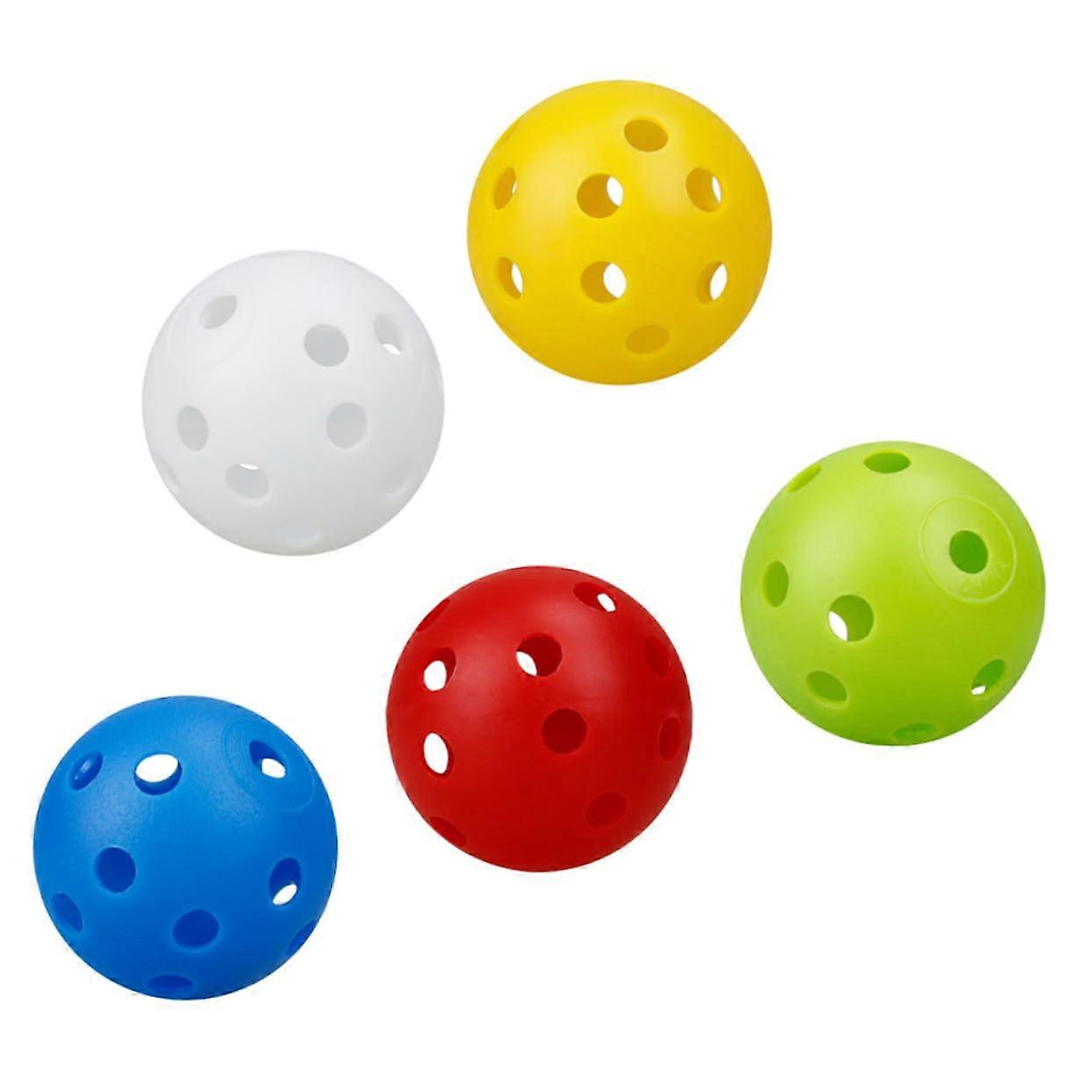 50 Pieces Colored Hollow Balls for Indoor Golf Training - Durable Plastic for All Ages and Skill Levels