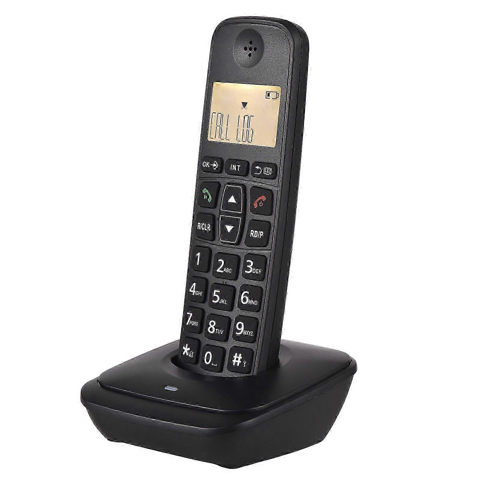 Expandable Cordless Phone Telephone with LCD Display Caller ID 50 Phone Book Memories Hands-free Calls Conference Call 16 Languages Support 5 Handsets