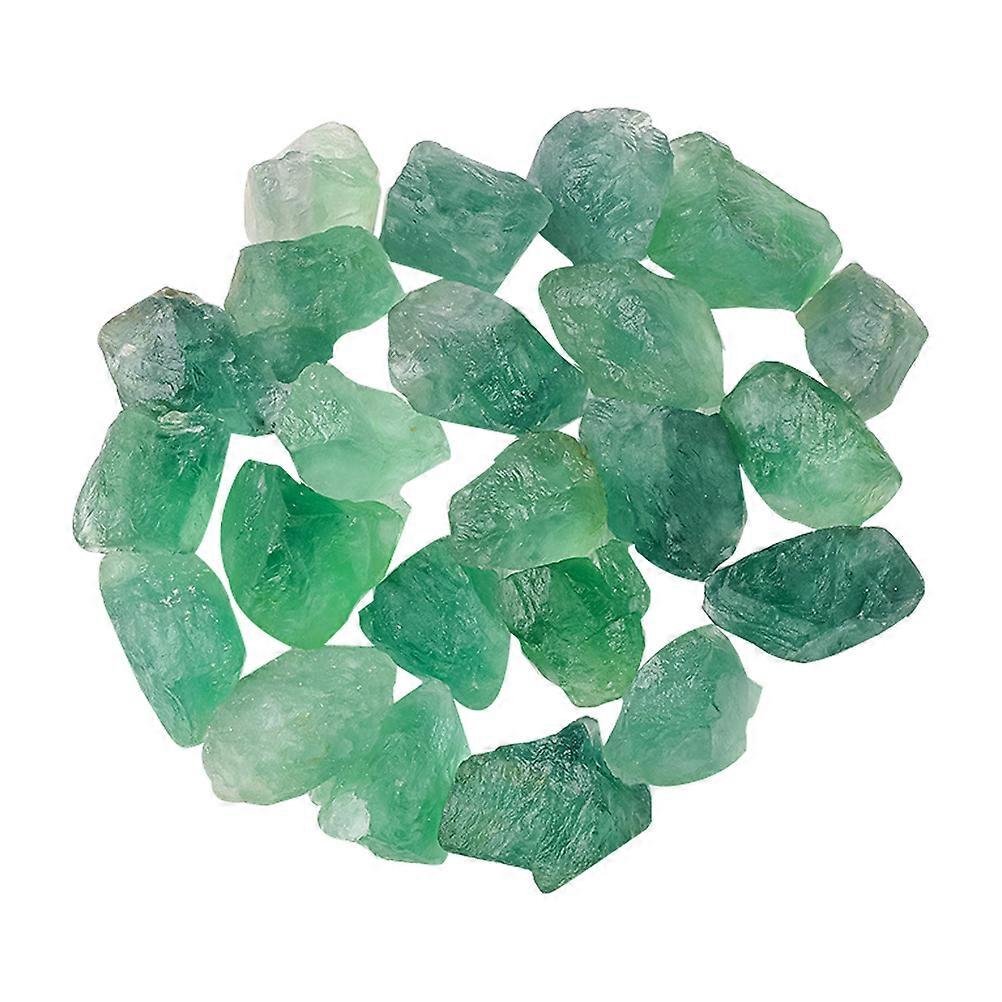 Fluorite Rough Stone Green Fluorite DIY Crafts Vase Fillers 3-5cm Decorations For Home 1Set