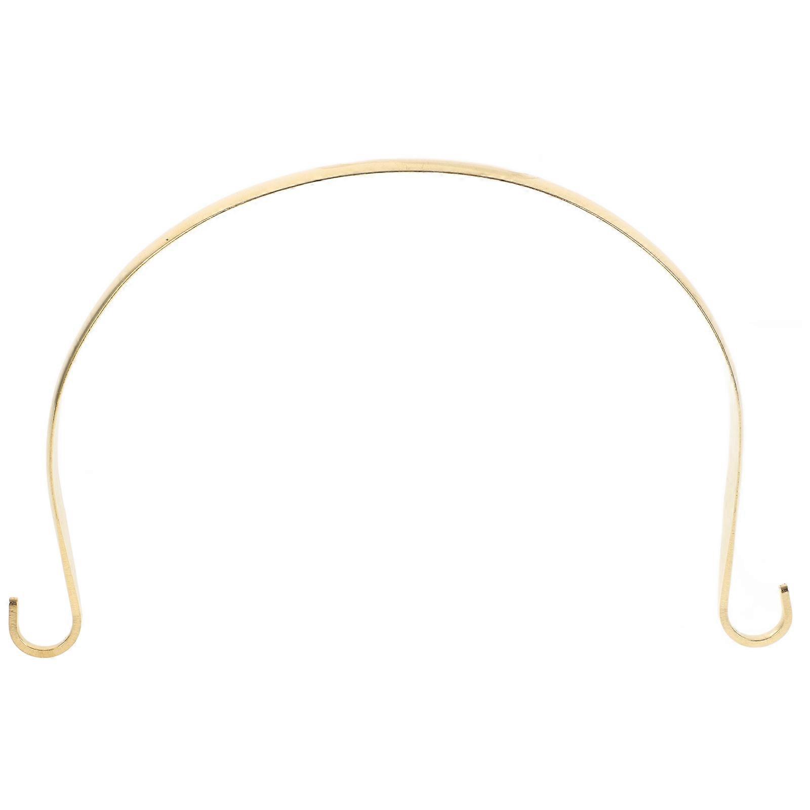 Metal Teapot Handle Replacement Comfort to Handle Golden Color Brass Material Wear Resistance 1Set