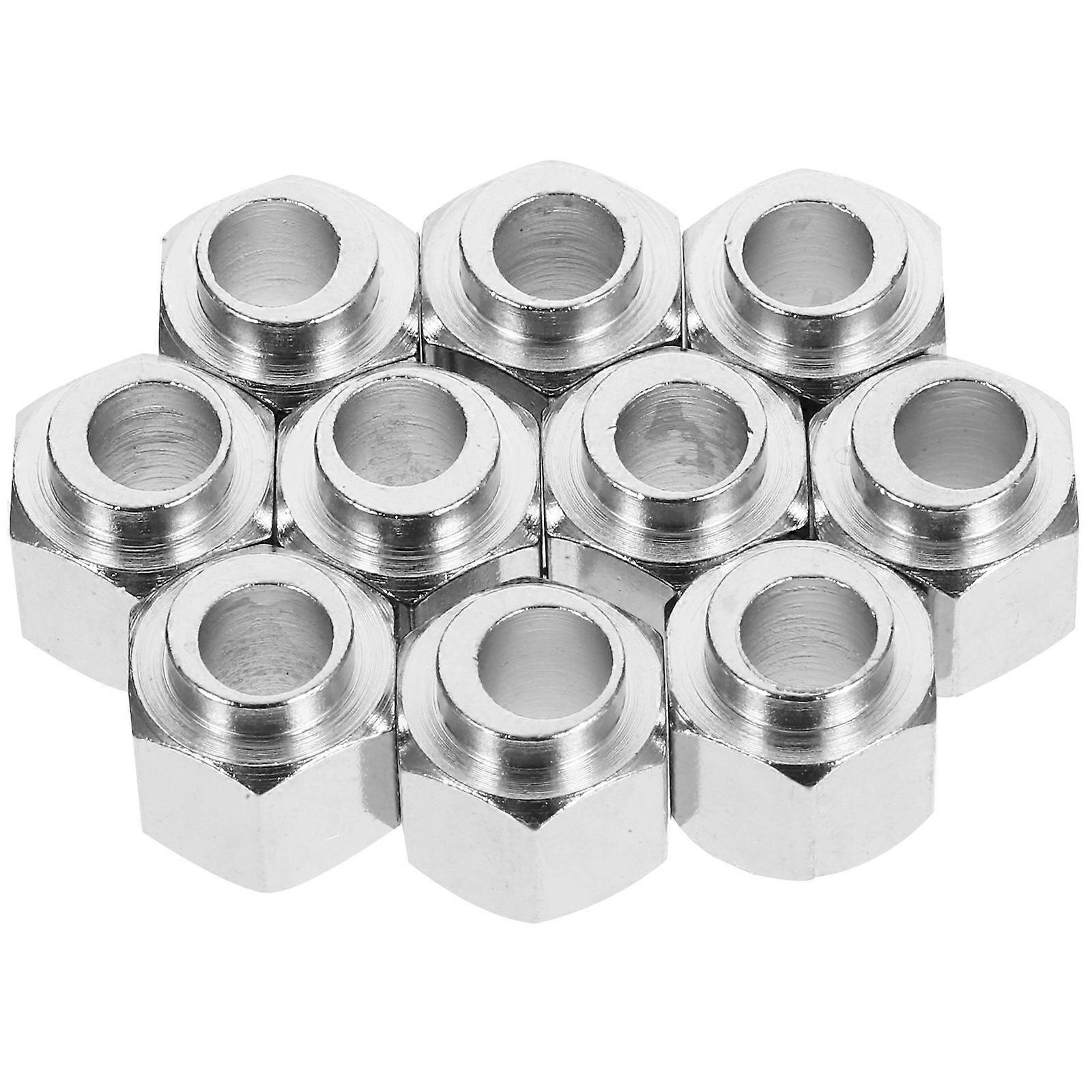Six-Angle Eccentric Column Accessories Compression Nuts 10Pcs for Leveling
