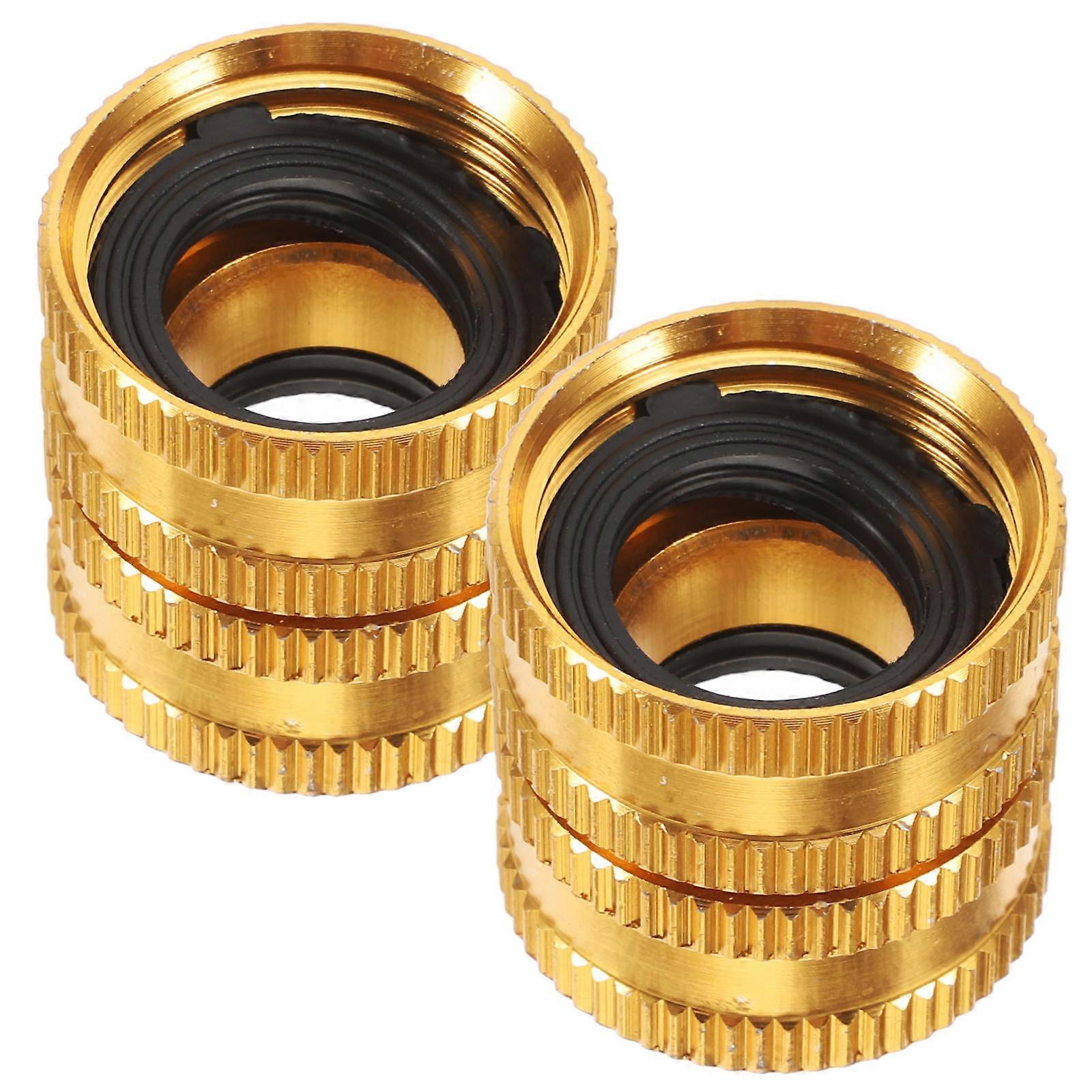 Brass Hose Connector Swivel Double Female Adapter Durable User Friendly Design for Garden Home and Agricultural Irrigation Use