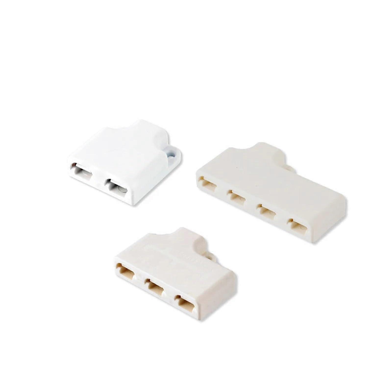 Push-In Wire Connector Fast 2-Pin LED Car Wiring Splitter, 1-In 2/3/4-Out, LED-D202 EinheitsGroesse