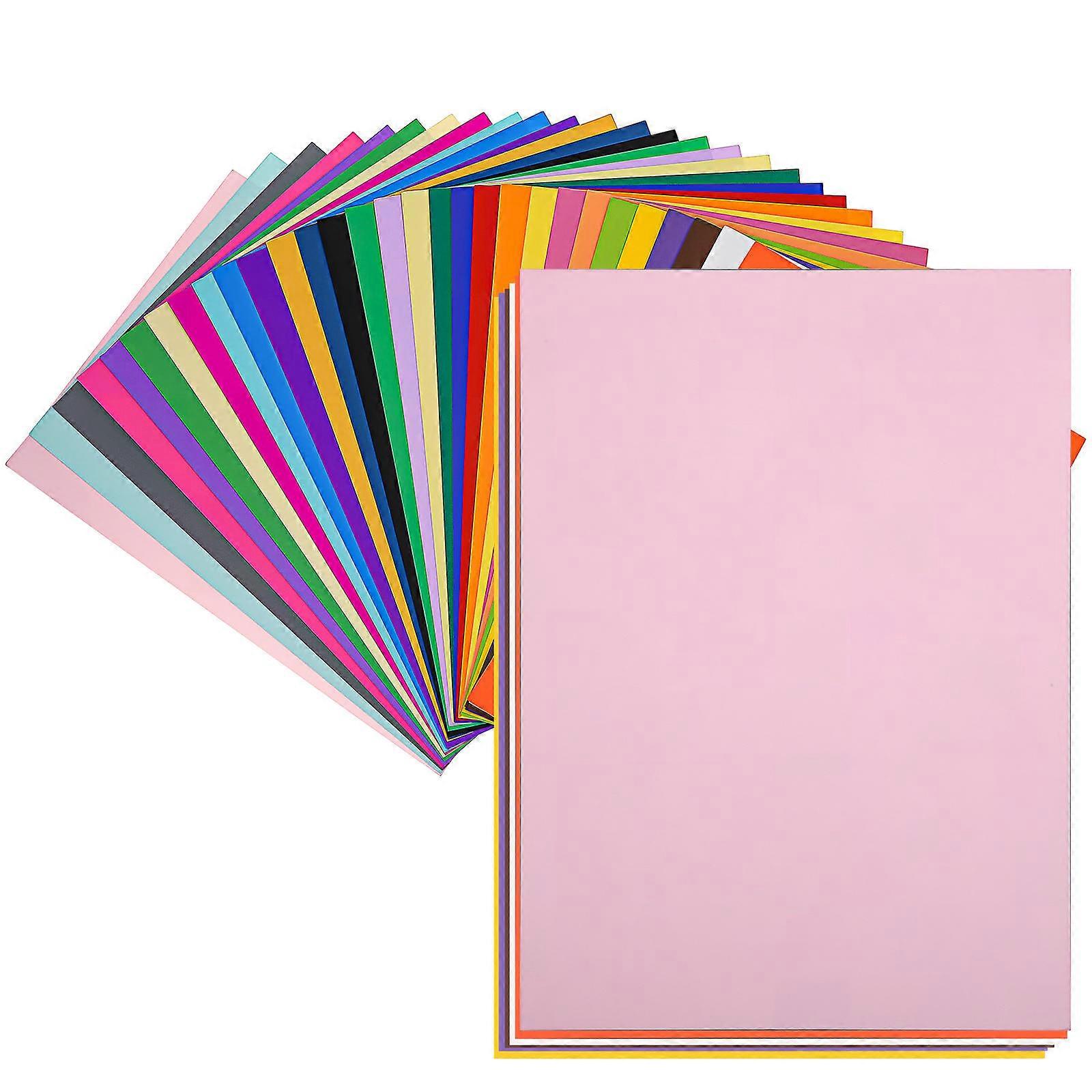 60 Sheets Thick Colorful Cardstock Paper for Card Making, DIY Crafts, and Creative Projects – Assorted Bright Colors, Safe and Versatile Use