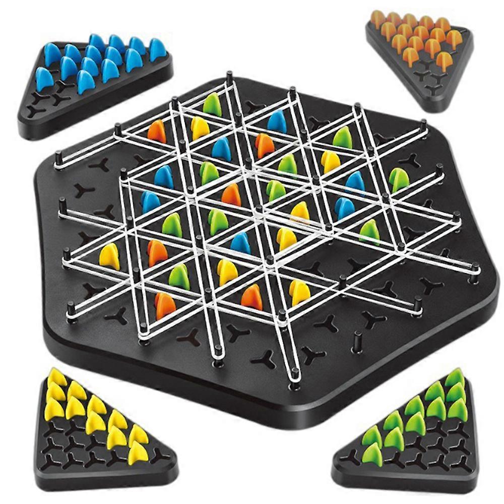 Funny Chain Triangle Board Game Interactive Peg Game Triangle Chess Board Game