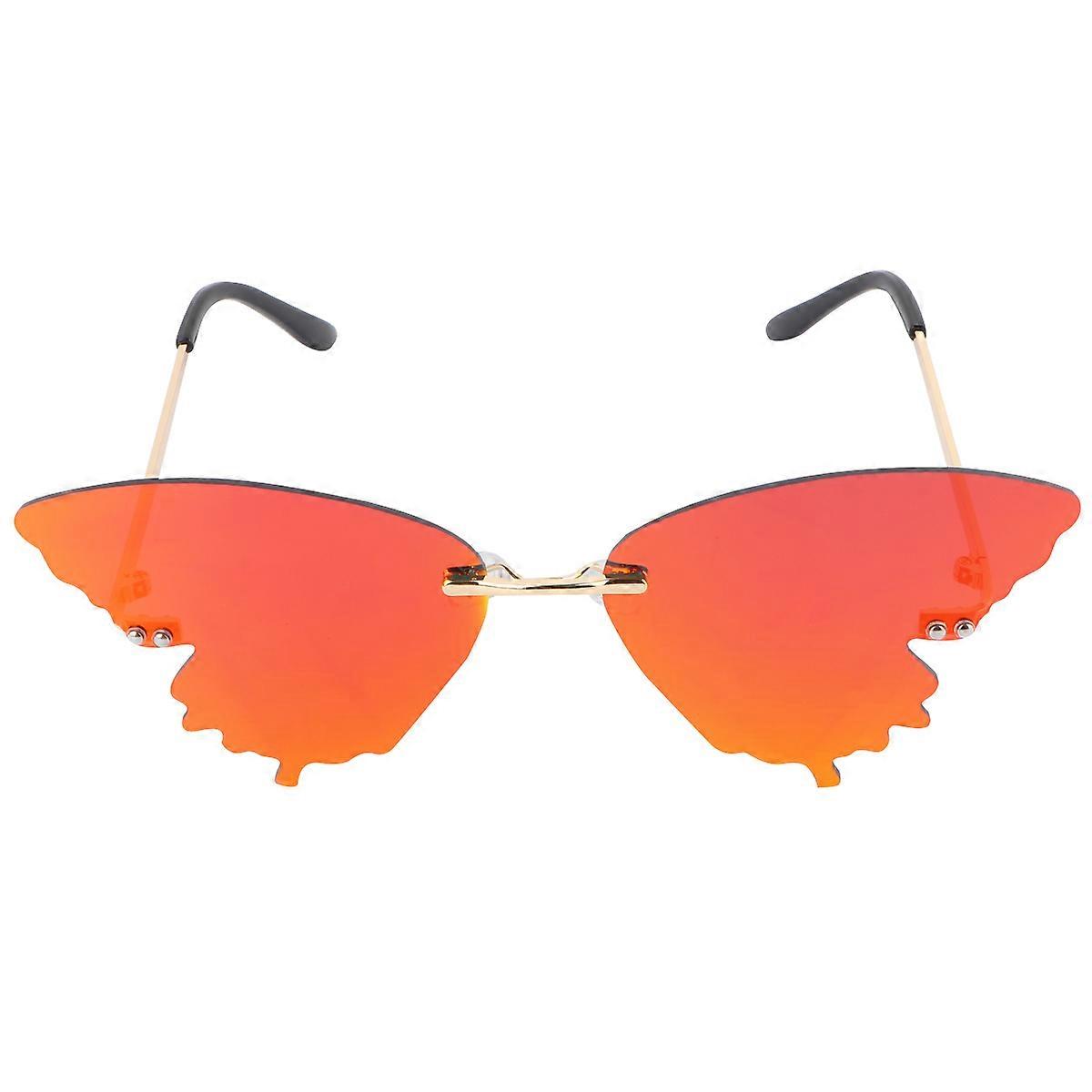 Red Sunshades Butterfly Shape For Kids Protection 1Set