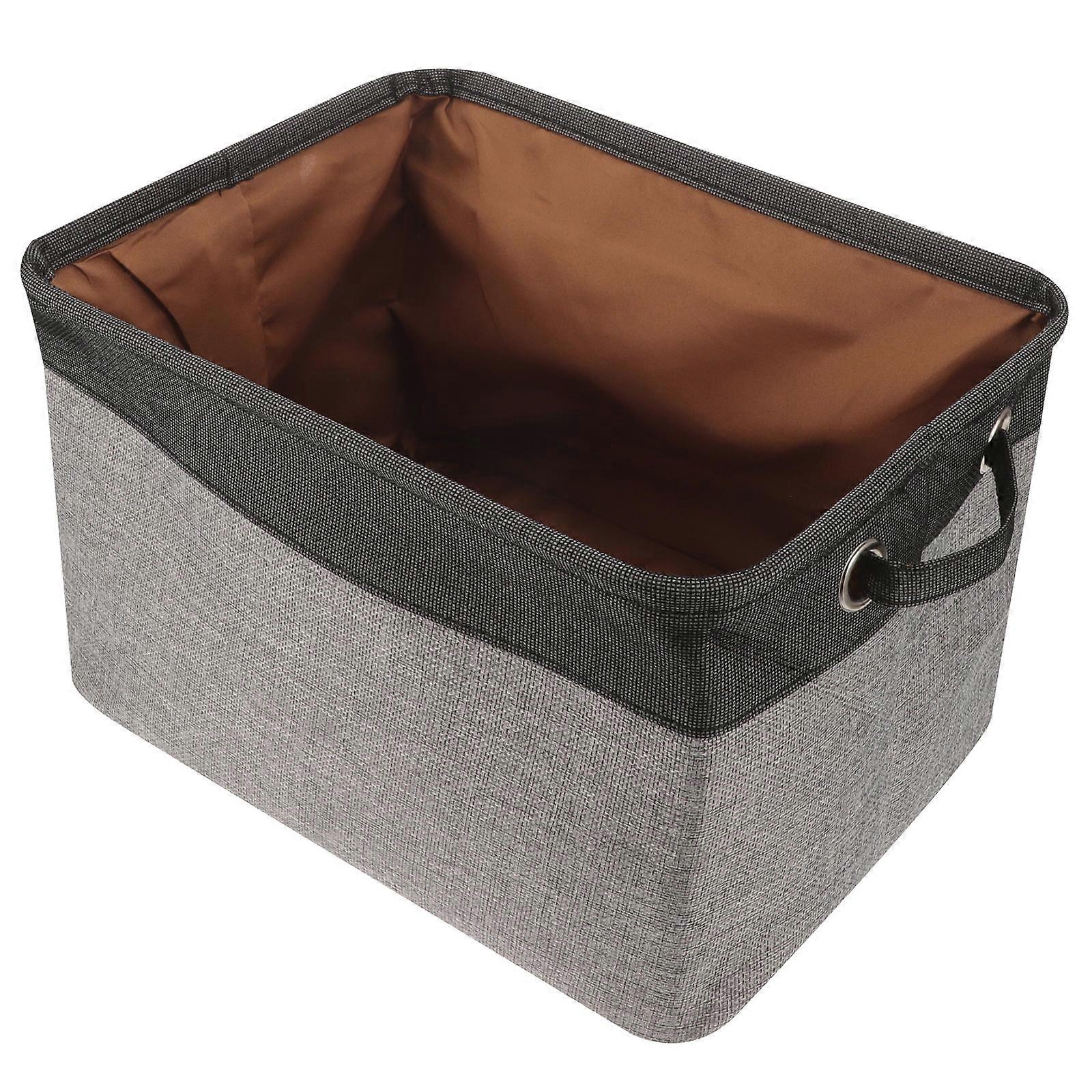 Pet Toy Bin Organizer For Dog Toys In Grey Color 1Set