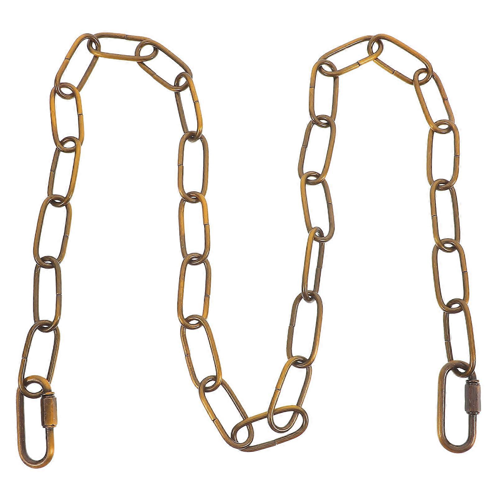Hanging Lamp Chain Chandelier Lamp Chain 99.00X2.00X0.60CM Golden Iron for Chandelier Lamps Accessories Elegant Design 1 Set
