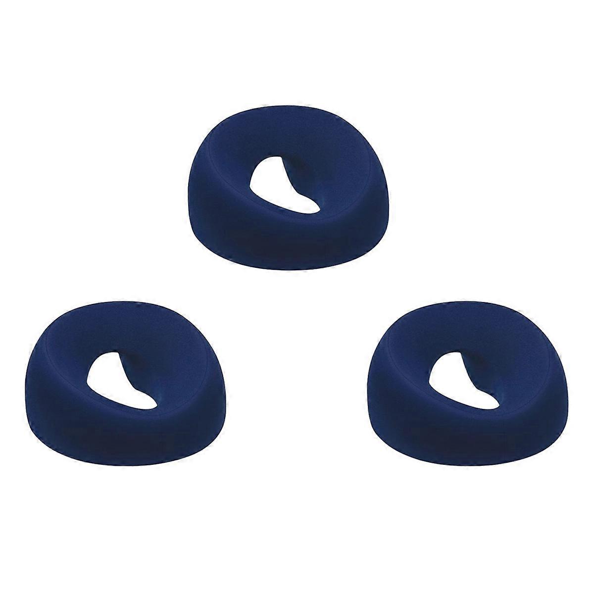 Ergonomics Lying Down Pillow Memory Foam for Beauty Salon Navy blue