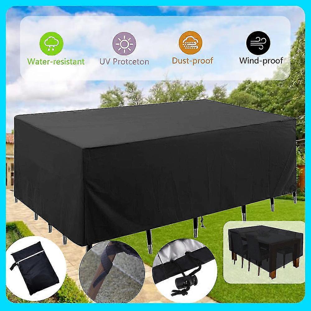 Waterproof Garden Furniture Cover with Rope and Buckle Lock, 90*90*90cm