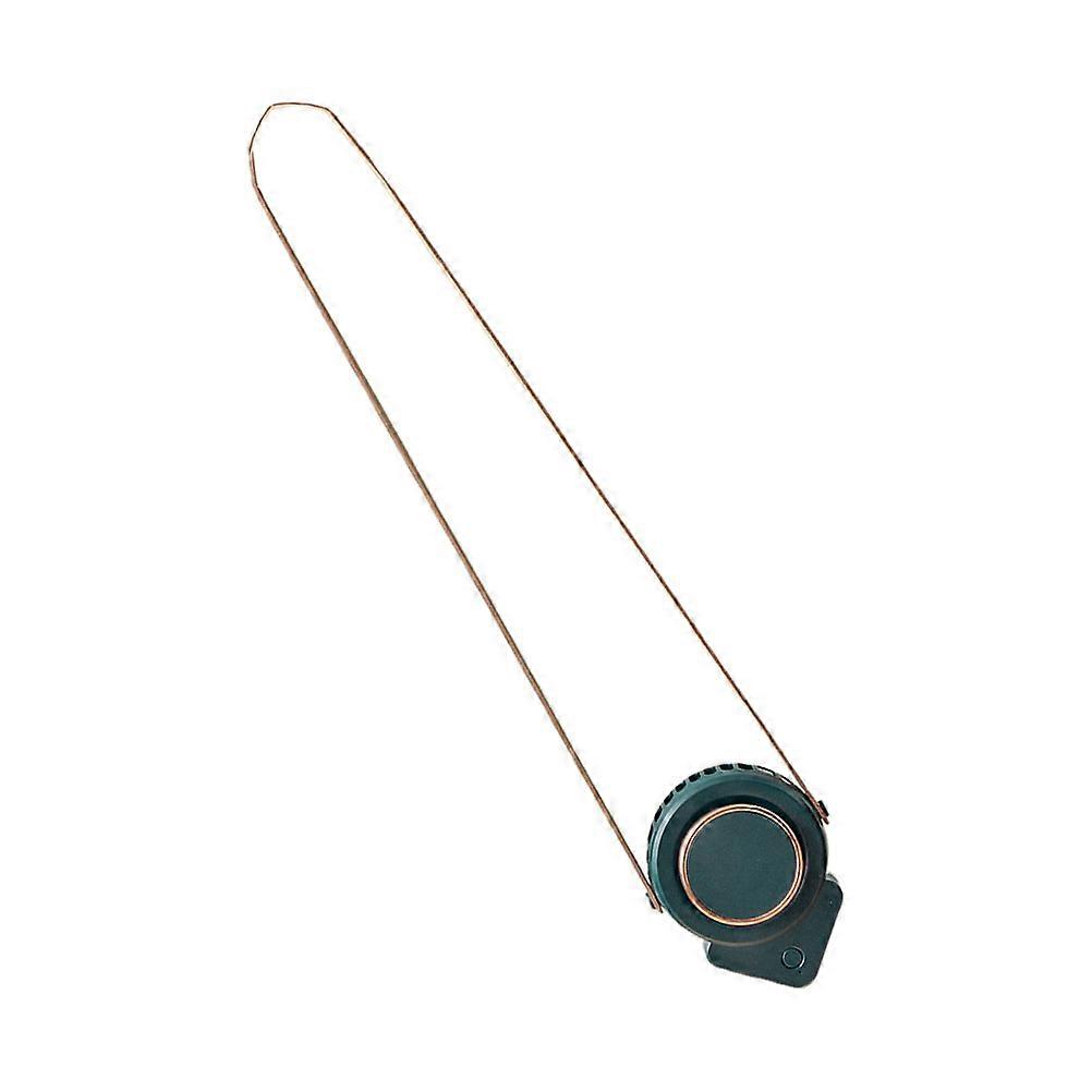 Portable Neck Hanging Fan for Summer Use Made from Plastic Green Color Quiet and Comfortable Fit