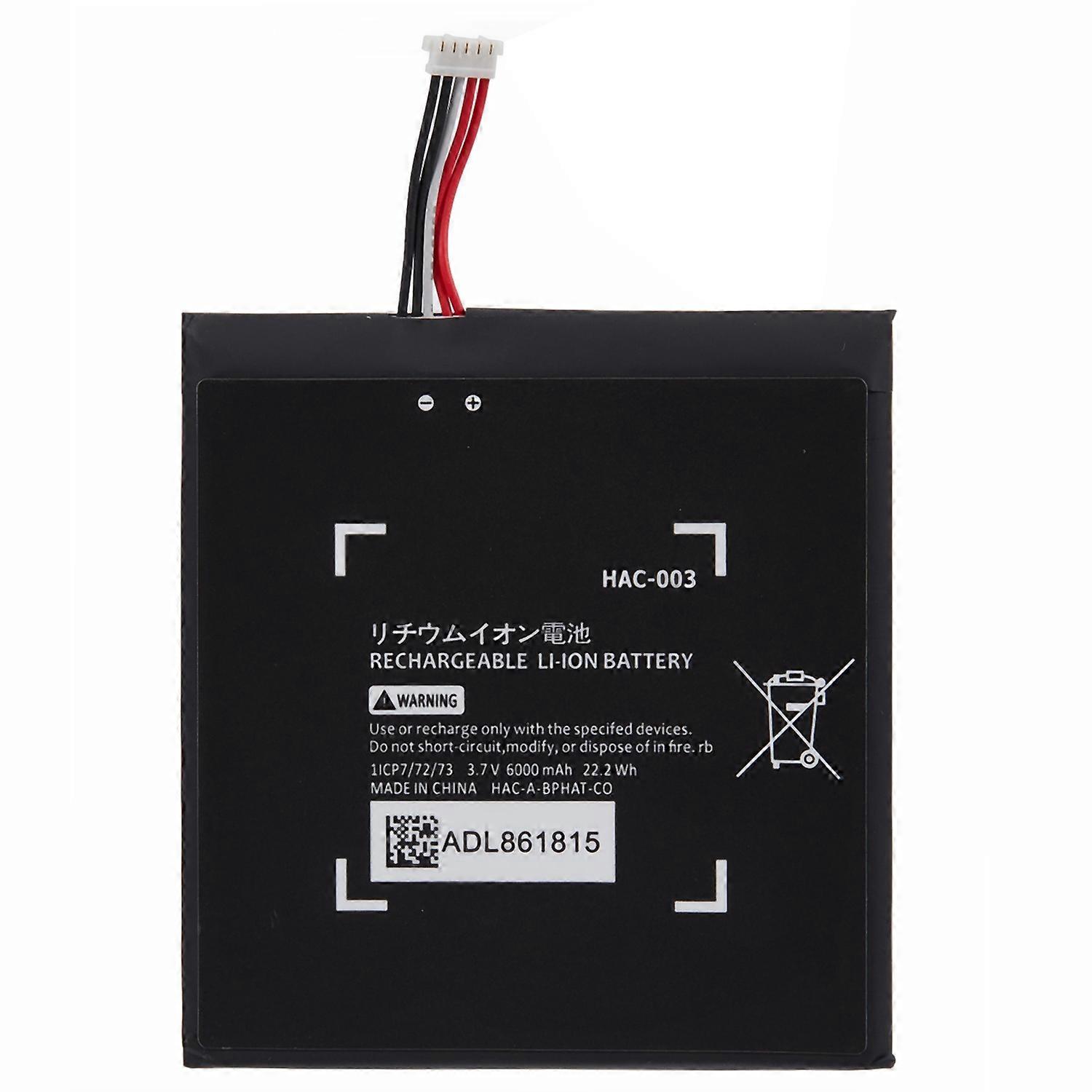 For Nintendo Switch (2017) 3.7V 6000mAh Rechargeable Li-Polymer Battery Assembly Part (Encode: