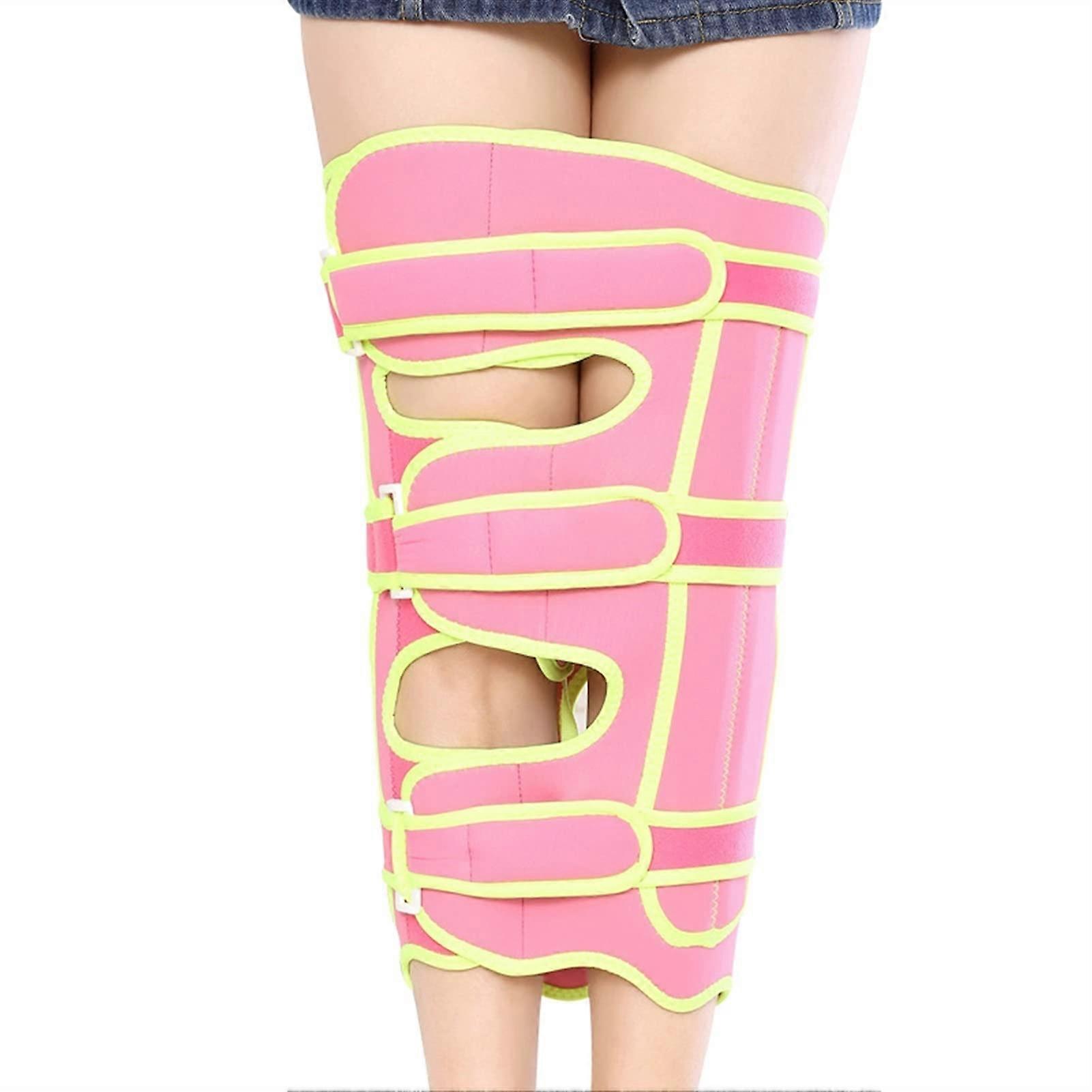Adjustable Leg Correction Belt for Bow Legs and Knee Valgus, Posture Corrector for Adults and Children, Rosa L