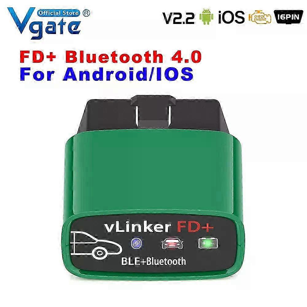 Vgate Vlinker FD ELM327 OBD2 Autodiagnose-Scanner-Tool für bestimmte Marken mit Bluetooth 4.0 und WIFI J2534 Kompatibilität