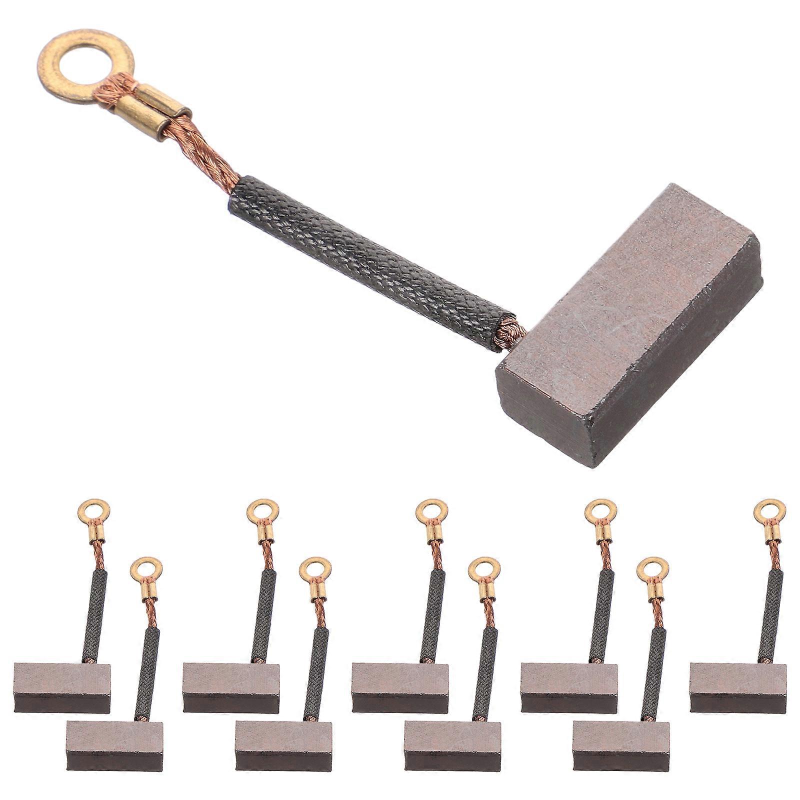 10pcs Motor Carbon Brush Replacement for Water Pump Electric Motors – Durable, Easy Installation for Efficient Generator Performance
