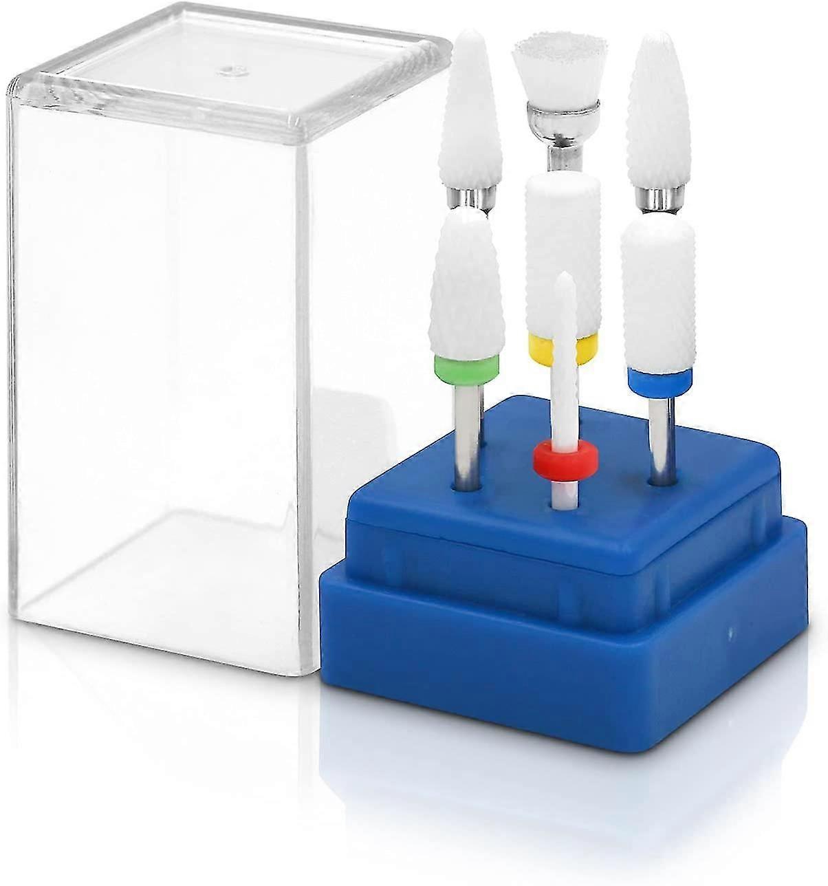 7Pcs Cemented Carbide Ceramic Nail Drill Bit Set