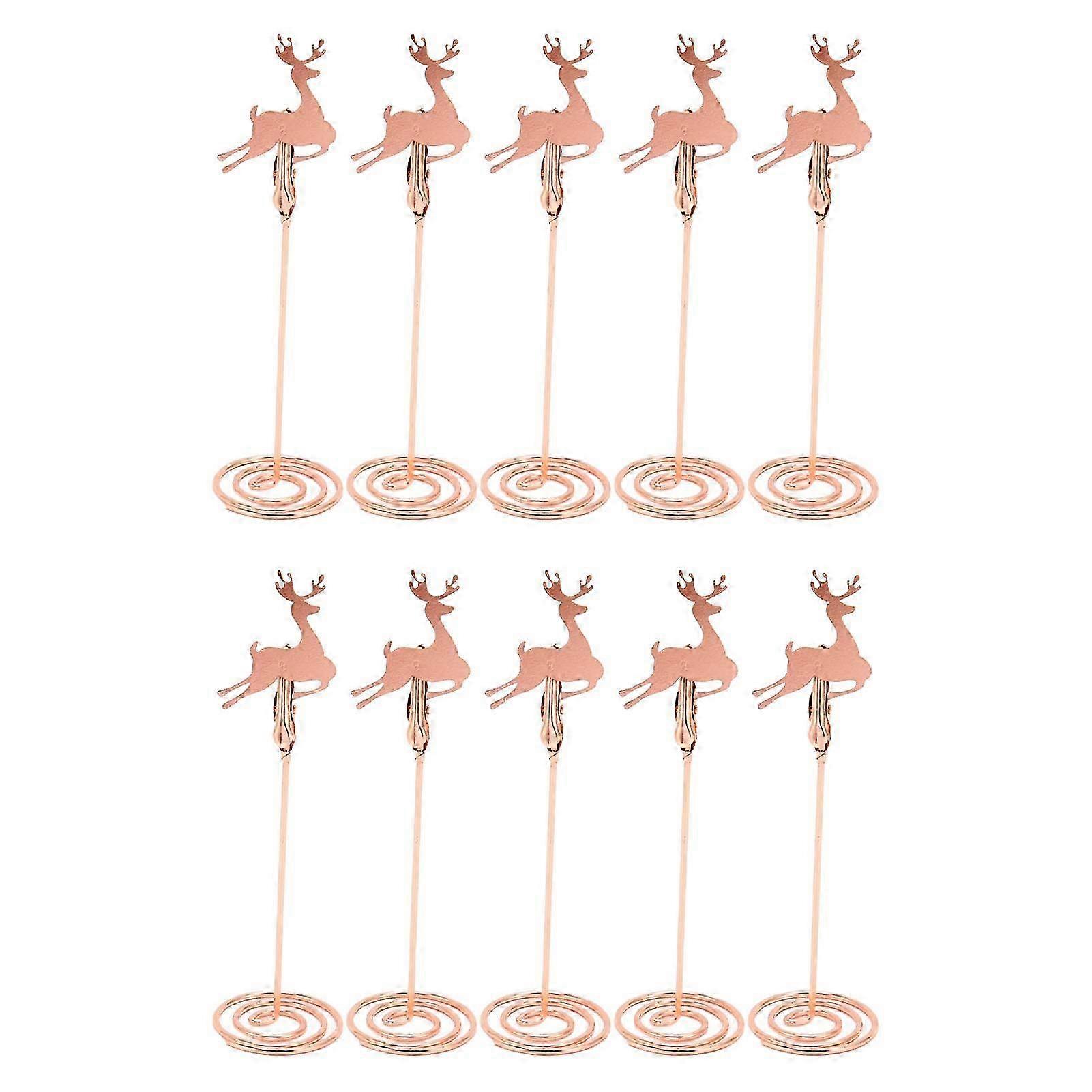 10pcs Metal Table Number Clip Stand Holders for Notes and Photos at Wedding Party