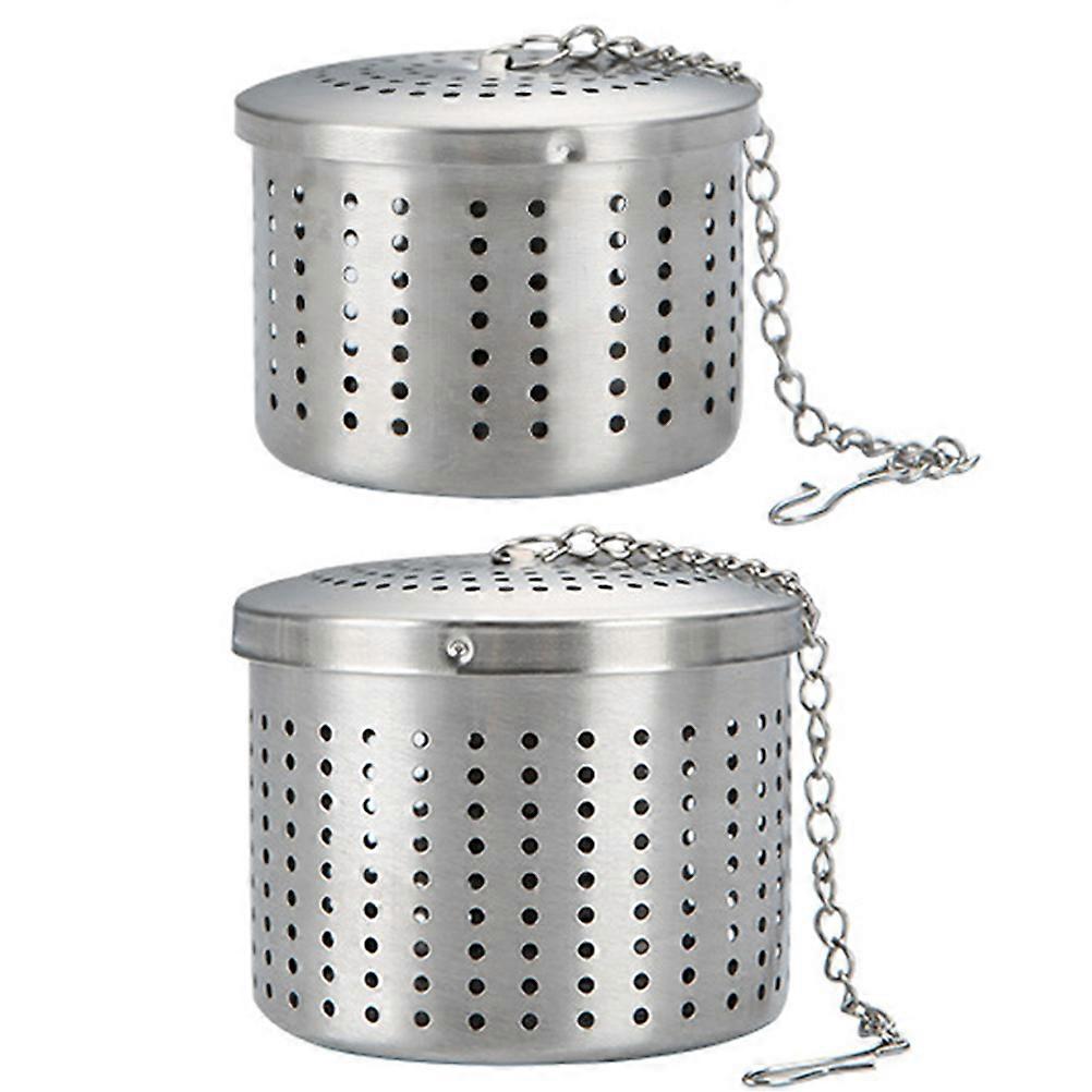 Stainless Steel Tea Infuser Set Multifunctional Reusable Loose Leaf Steeper with Large and Small Strainers for Home, Office and Tearoom