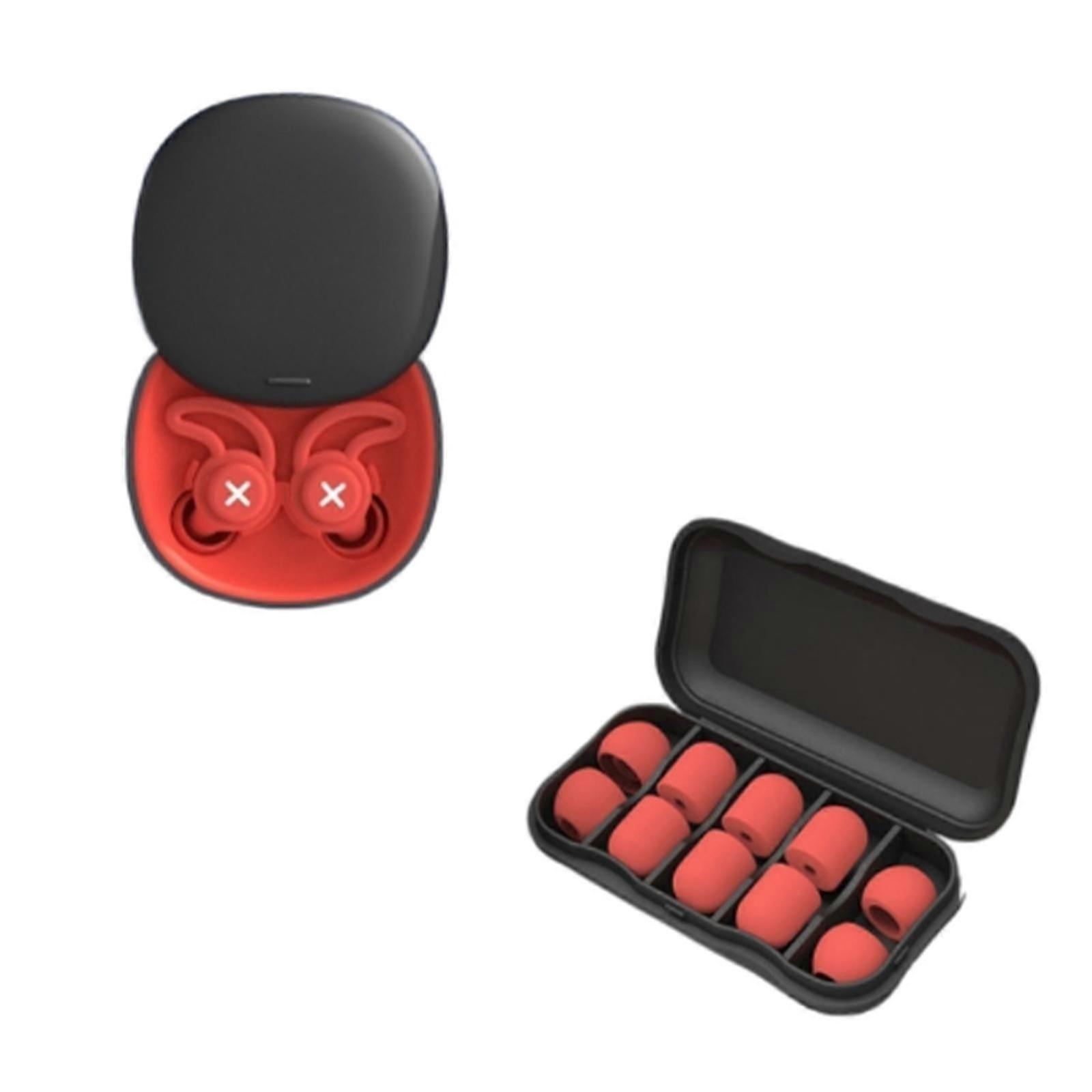 Ørepropper for søvn - Støyreduserende ørepropper - Vaskbare og gjenbrukbare - Fleksibel silikon - Ideell for søvn, studier, reiser, svømming