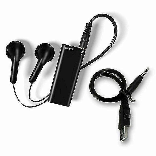 Voice Activated Recorder - 32GB Mini Audio Device - Portable Listening Device (32GB, Black)