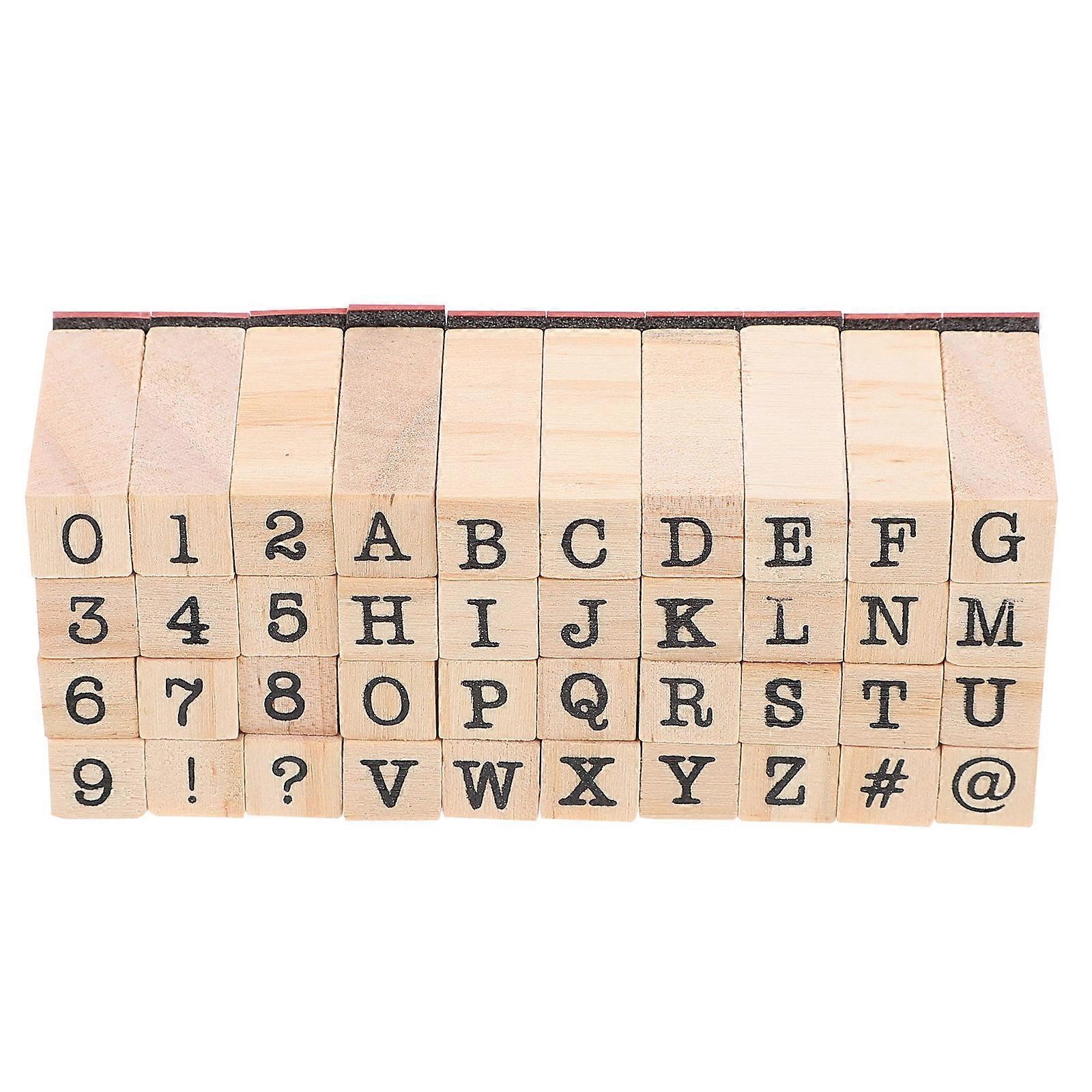 DIY Craft Stamp with Durable Wooden Handle for Decorating Cards Scrapbooks and Envelopes 1 Set Light Brown