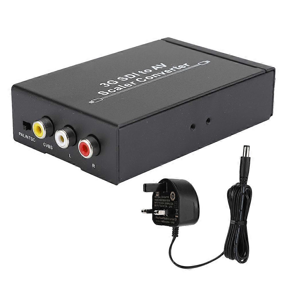 3G SDI to AV Scaler Converter CVBS Output PAl NTSC M Adapter 1080p@24/25/29.97/30/50/59.94/60