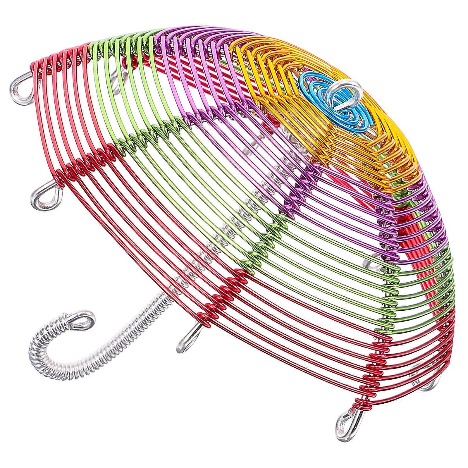 Miniature Umbrella Decor for Dollhouse & Micro Landscape DIY Crafts – Durable, Chic Tiny Umbrella Prop for Mini House Enthusiasts (Random Color)