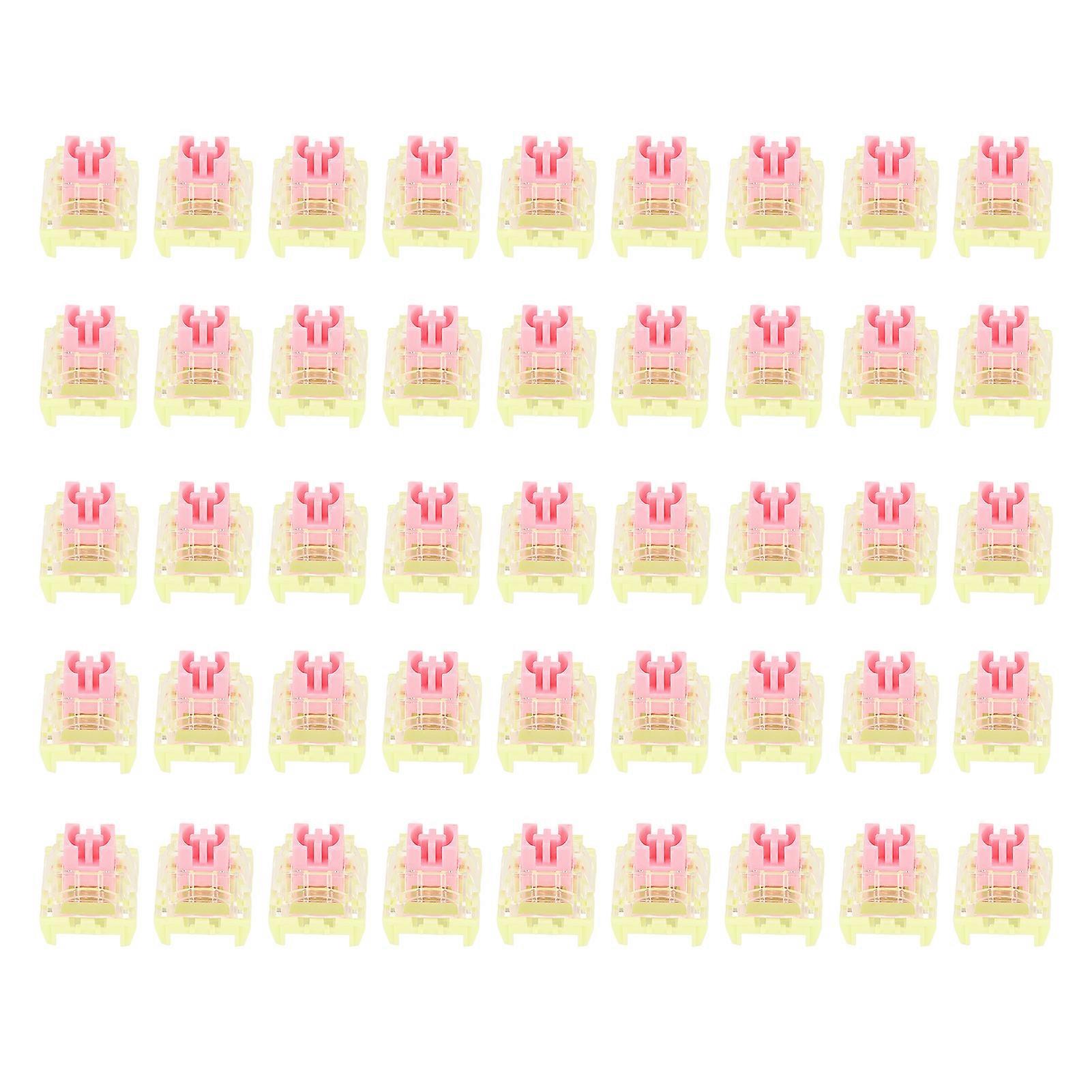 45pcs Linear Mechanical Switches Backlight Waterproof Hot Swappable DIY Keyboard Switch for Computer