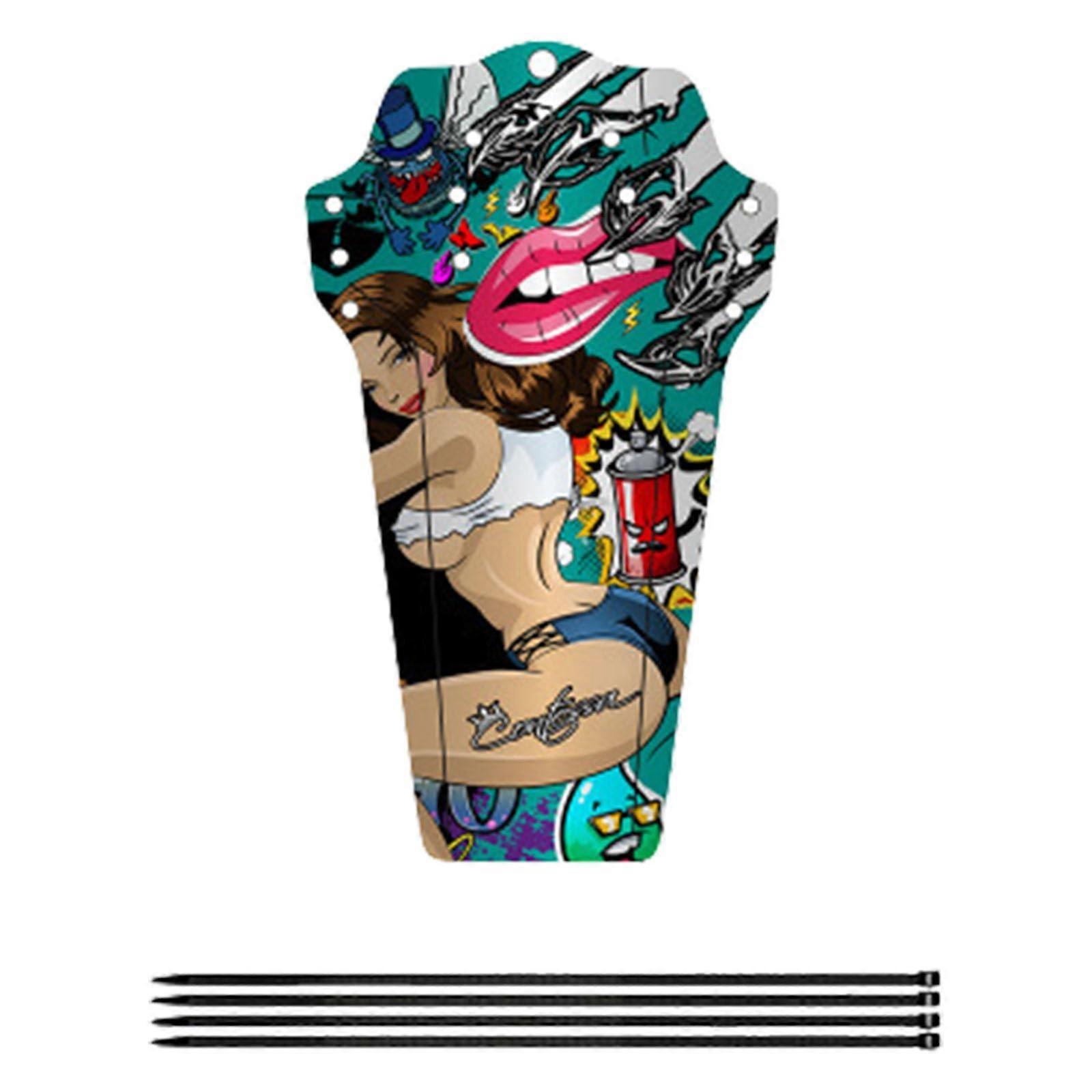 Universals Bike Mudguard for Road Bicycles Front and Rear Fenders Easy to Install Colorful Stylish Design