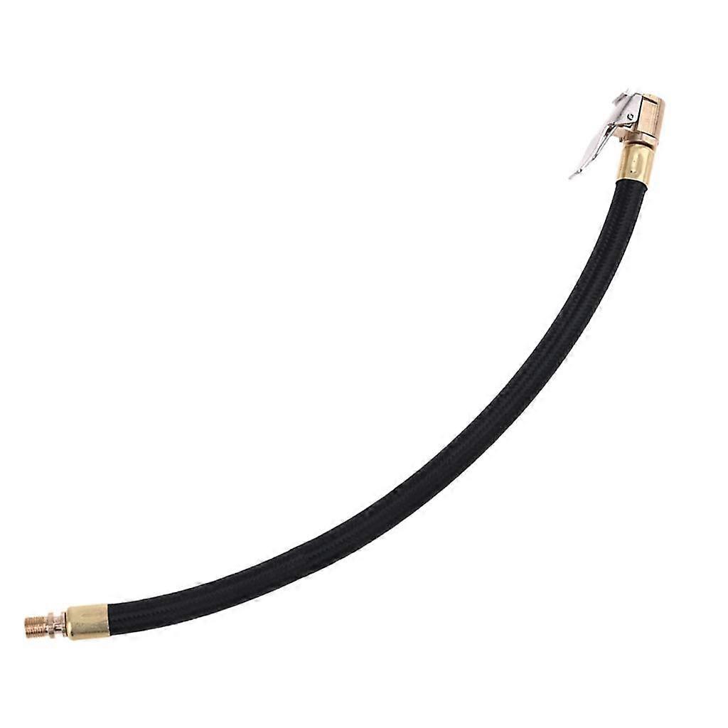 Portable selflocking air filler for 10/20/30/40/60/80 cm tires with rubber hose, compatible with 0.8 cm x 32TPI air compressor pumps.