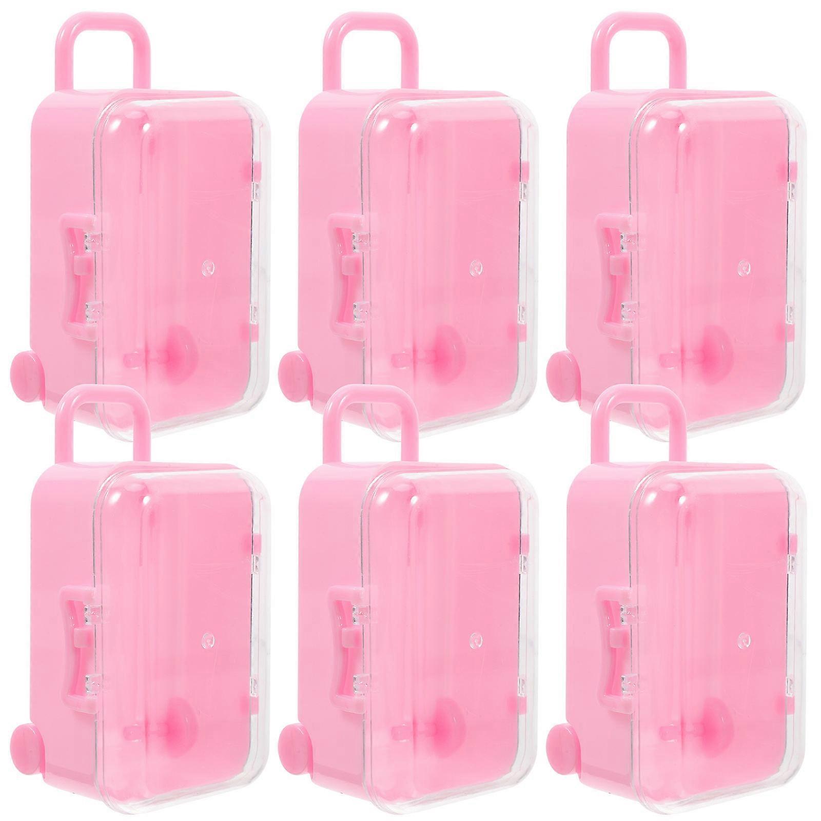 12 Pcs Suitcase Candy Boxes, Lightweight & Easy to Clean, Versatile Storage for Travel, Weddings, Events, and Ample Space for Treats and Favors