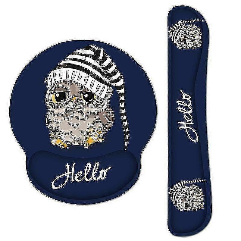 Cute Memory Foam Wrist Rest Mouse Pad with Ergonomic Support