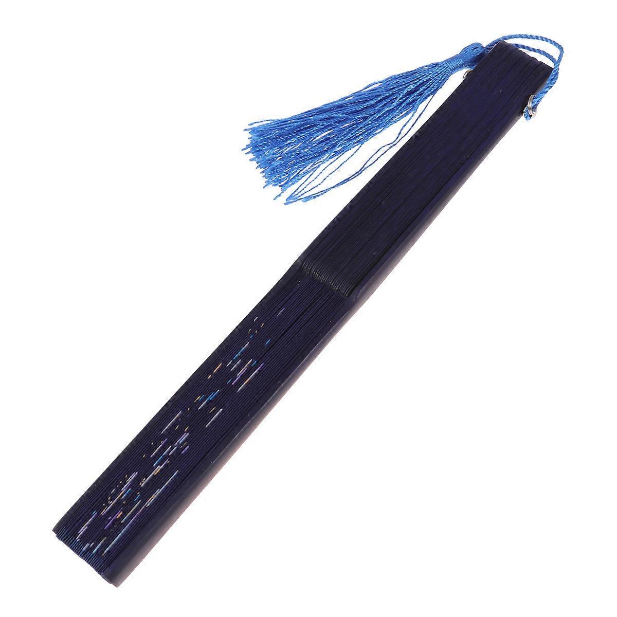 Chinese Folding Fan Bamboo Handheld Fan Accessory for Wedding Decoration Daily Use Silent Operation 1Set