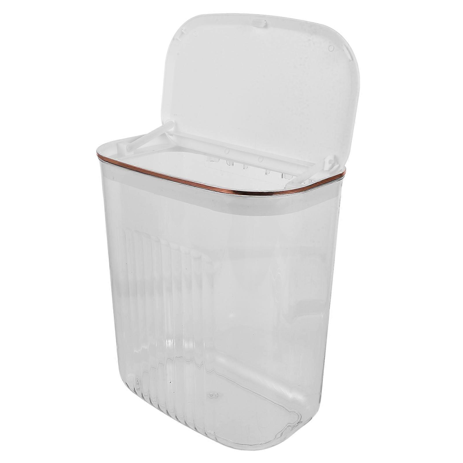 Clothes Bin Laundry Basket Wall Hanging Household Item Rectangular Simple Design Plastic Space Saving 1Set