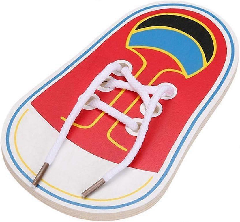 Threading Laceup Shoes Training Board Early Learning Accessories